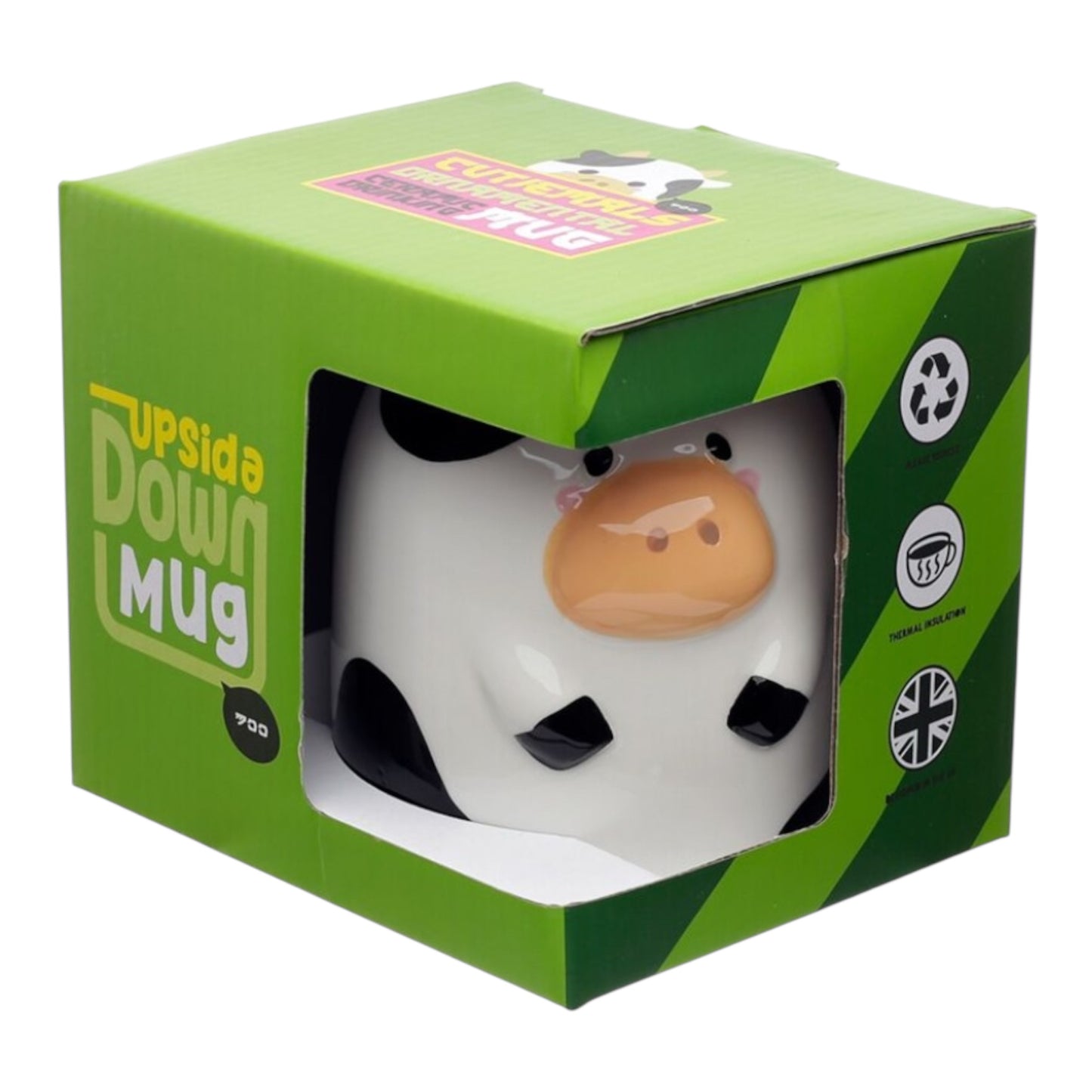 Schattige Koe Ondersteboven Mok (500 ml)