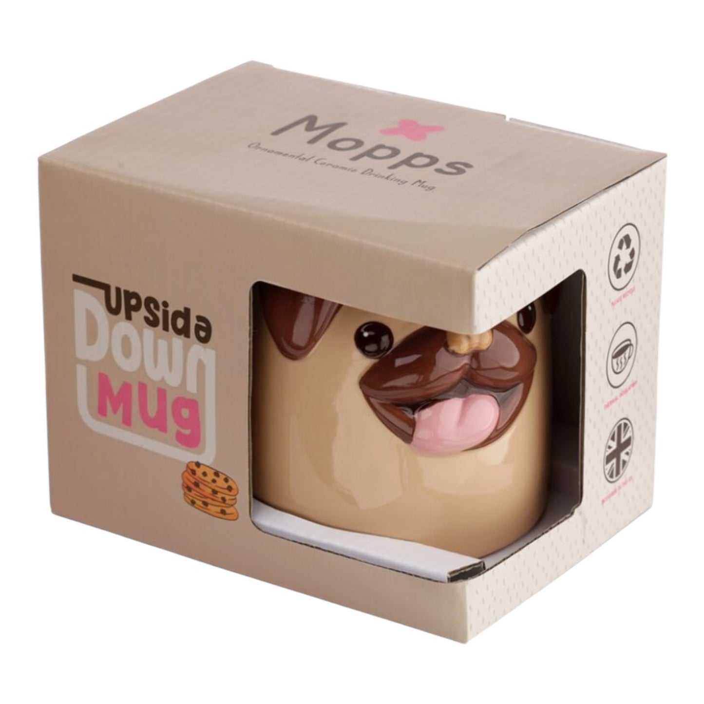 Schattige honden Ondersteboven Mok (500 ml)